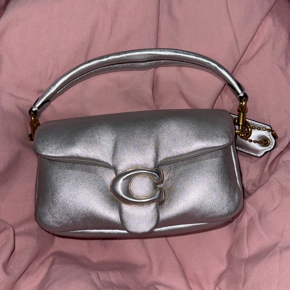 Mini Coach -Silver Designer Women's Bag - Picture 1 of 3